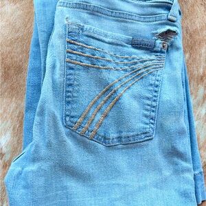 7 For All Mankind Light Blue Flare Jeans